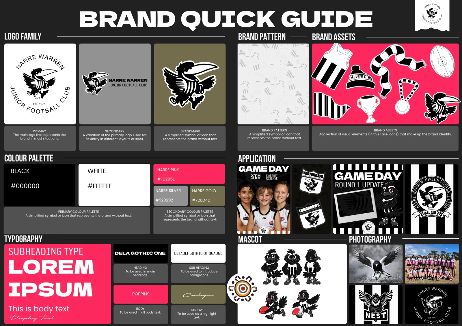 Narre Warren JFC brand guide